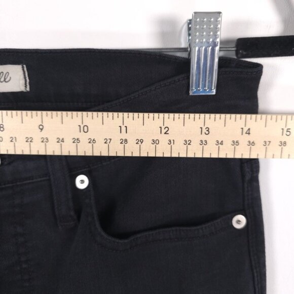 MADEWELL 9” HIGH RISE SKINNY Jeans Black Size 28 - Picture 8 of 13